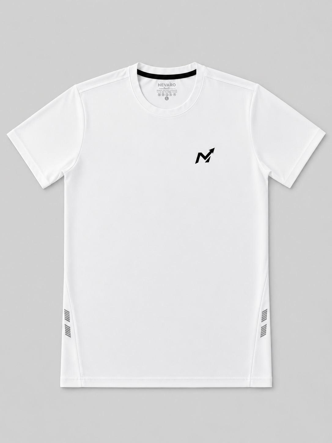 NEVARO Performance T-shirt Blanc